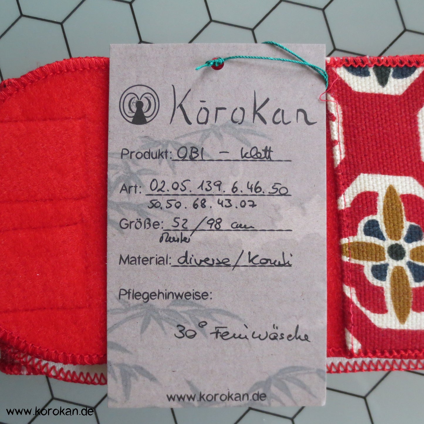 elastischer Klettverschluss Date Jime / Hanhaba Obi