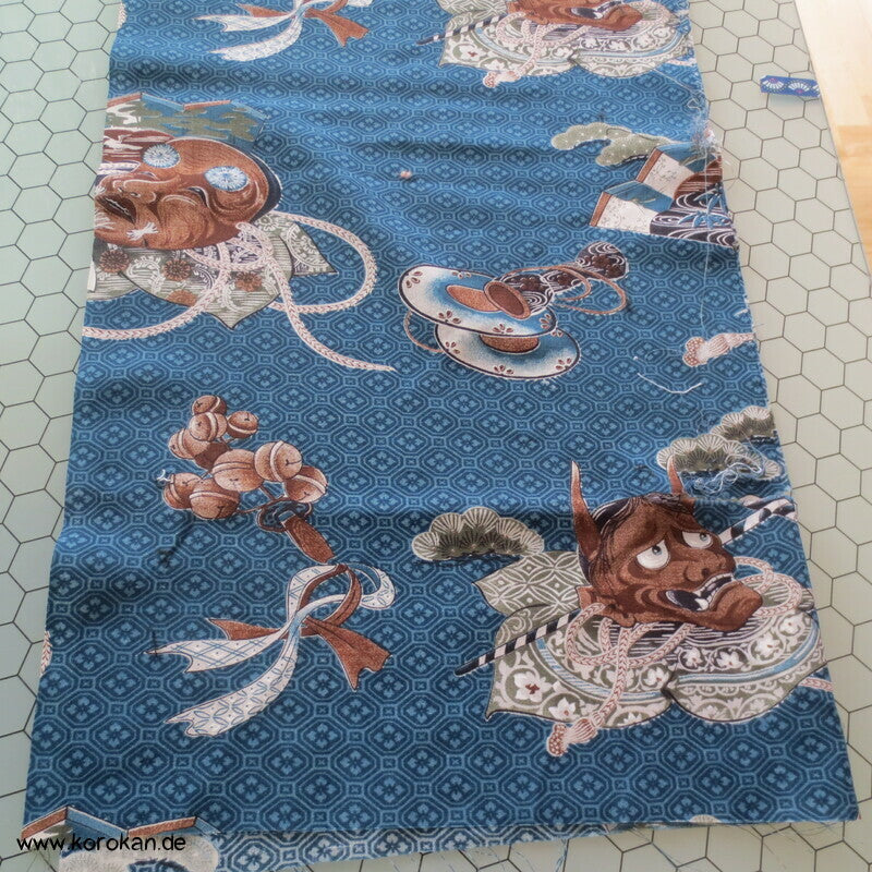 Noh Masken Juban Kimono Muslin Araihari Stoffrest