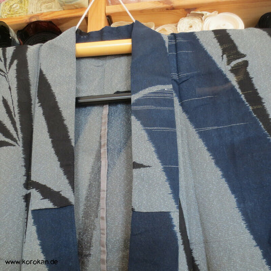 Bambus Hitoe Kimono, steifer japanischer Sha Seiden Georgette