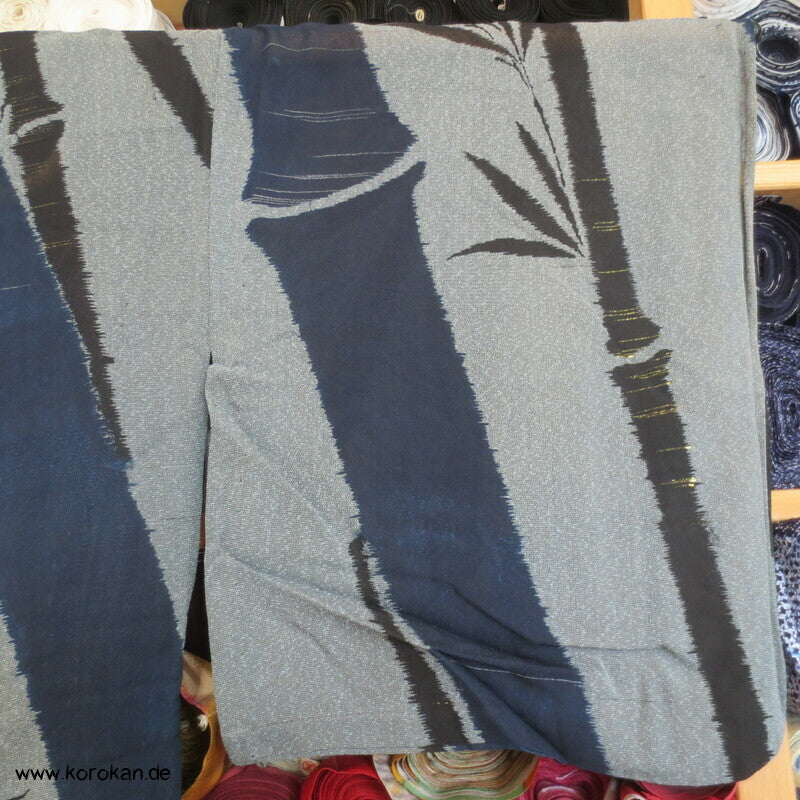 Bambus Hitoe Kimono, steifer japanischer Sha Seiden Georgette