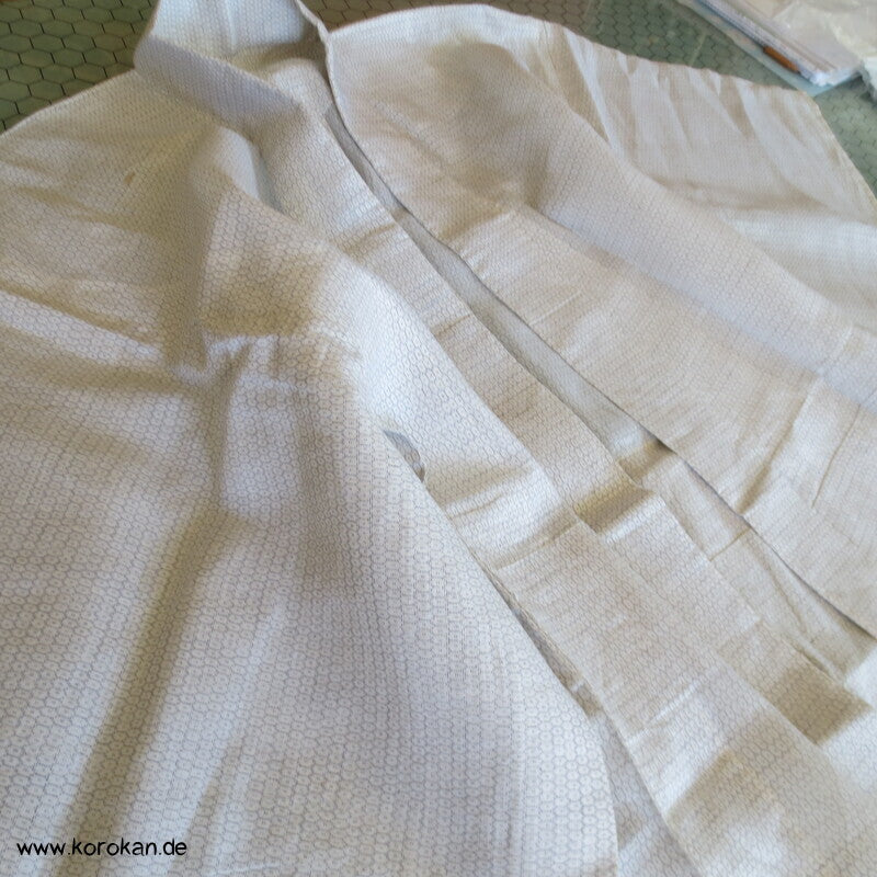 Kasuri Kikko Hitoe / Yukata - ungefütterter Männer Baumwoll Hanf Kimono