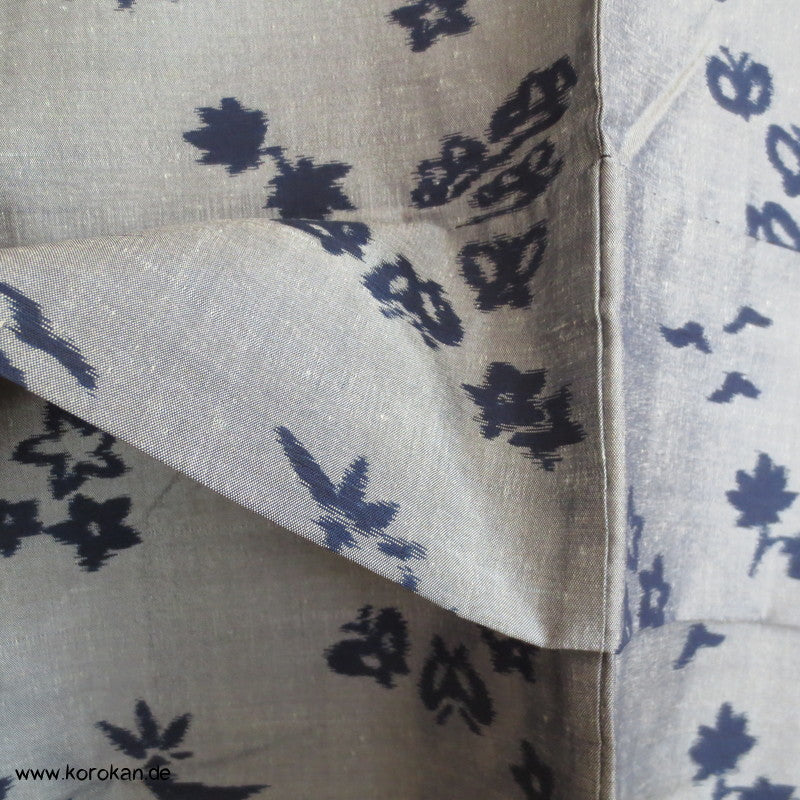 Kasuri - Schmetterlinge Hitoe Meisen Seiden Kimono