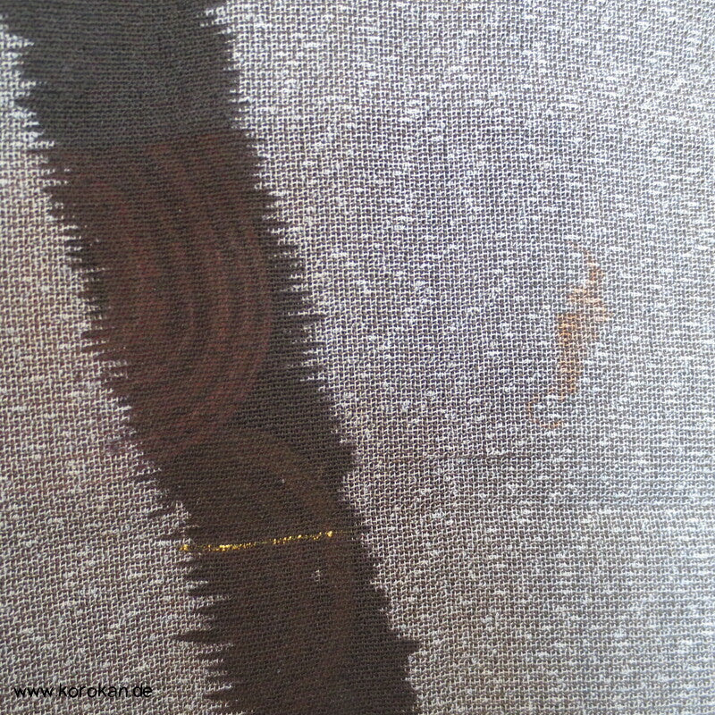Bambus Hitoe Kimono, steifer japanischer Sha Seiden Georgette