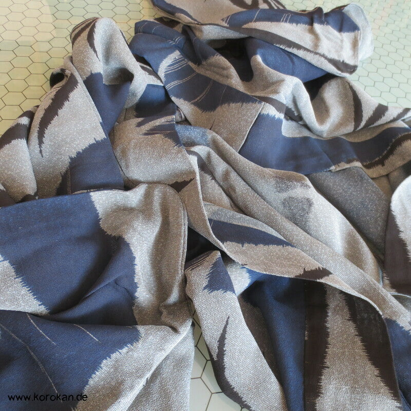 Bambus Hitoe Kimono, steifer japanischer Sha Seiden Georgette