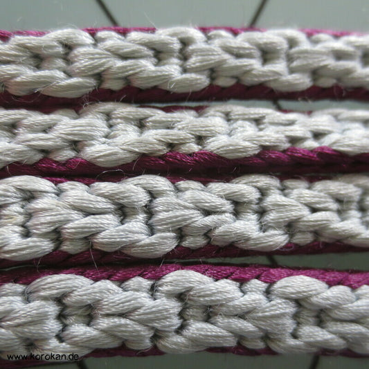 hellgrau pflaume Kordel Obijime, Seide