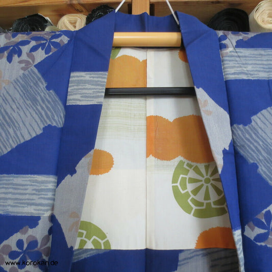 Haori Kimono Jacke Meisen kobaltblau