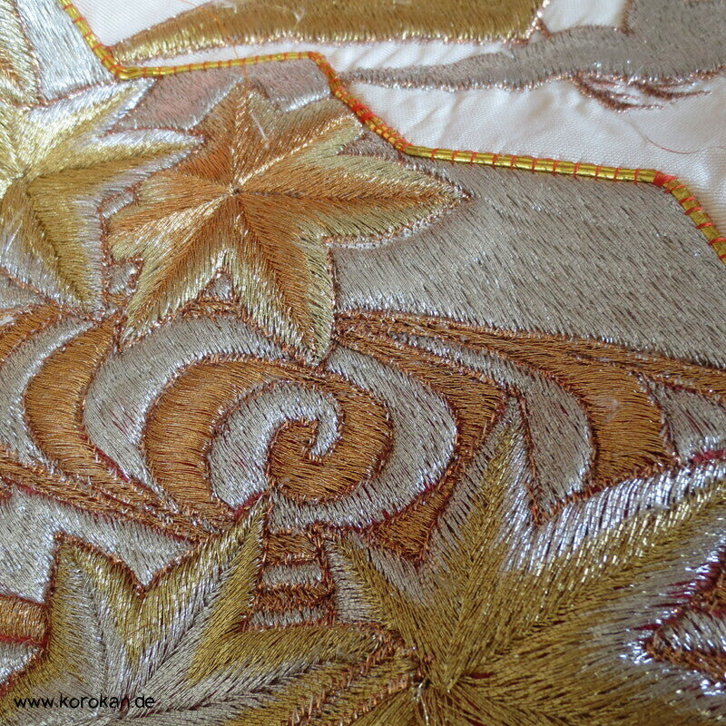 Fächer / Kraniche - Stickerei Uchikake - Hochzeitsmantel