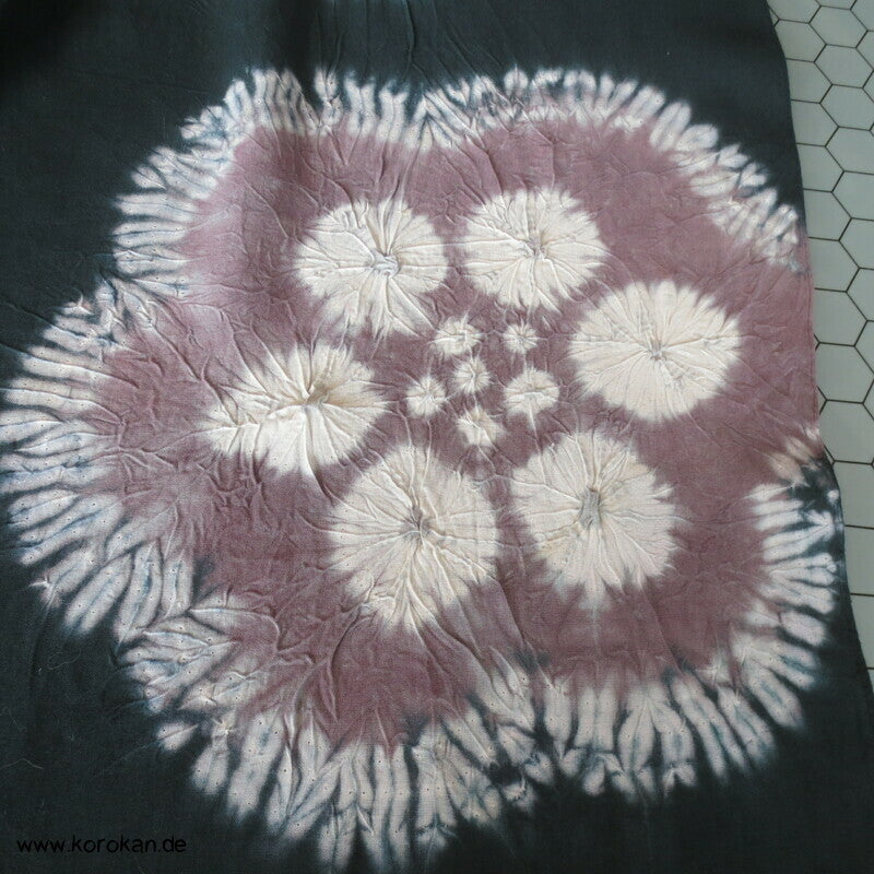 Shibori Baumwoll Kimono Schal, Kinder Sanyaku Obi
