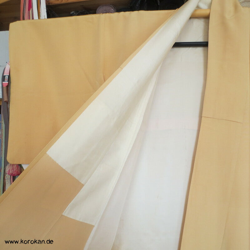 Japan Boote im Schilf Stickerei Irotomesode Seidencrepe Kimono