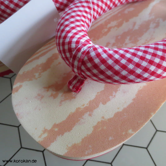 PU Zori für Kinder mit Stoffriemen, Zehenstegsandalen