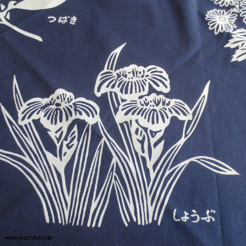 großes Furoshiki Baumwoll Japan Tragetuch, Botanik