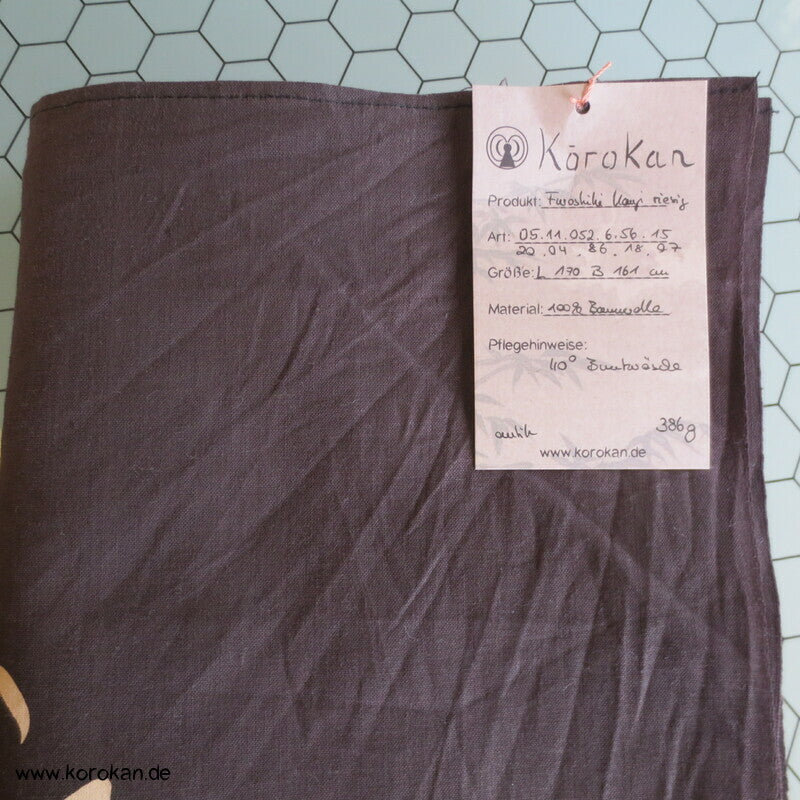 riesiges Furoshiki Tragetuch, eine Mittelnaht, Kanji