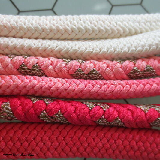 pink - weiß Kordel Obijime, Seide, Farbverlauf