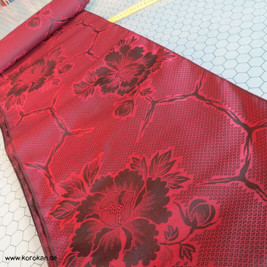 Päonien und Kikko Kimono Seidenjacquard