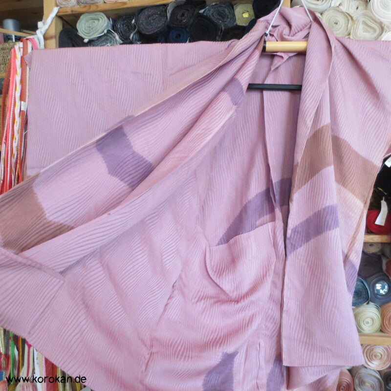 Shibori Bögen Haori Karieba Strukturseide