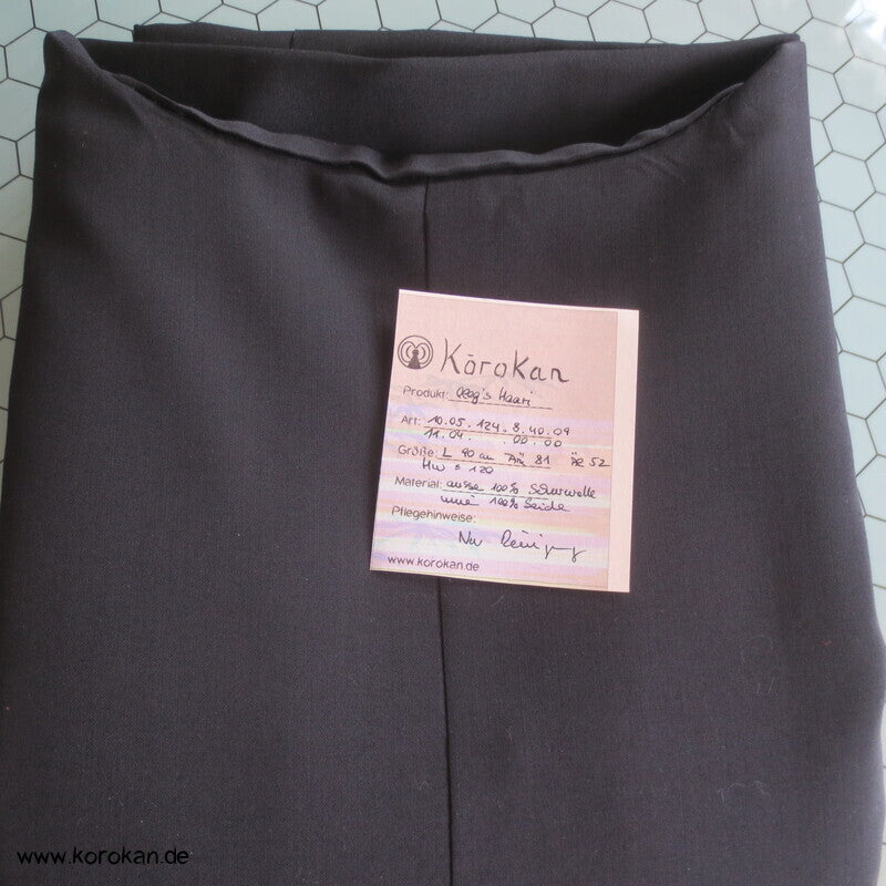 Haori Kimono Jacke Cool Wool Anzugstoff , handgemaltes Futter, Anfertigung