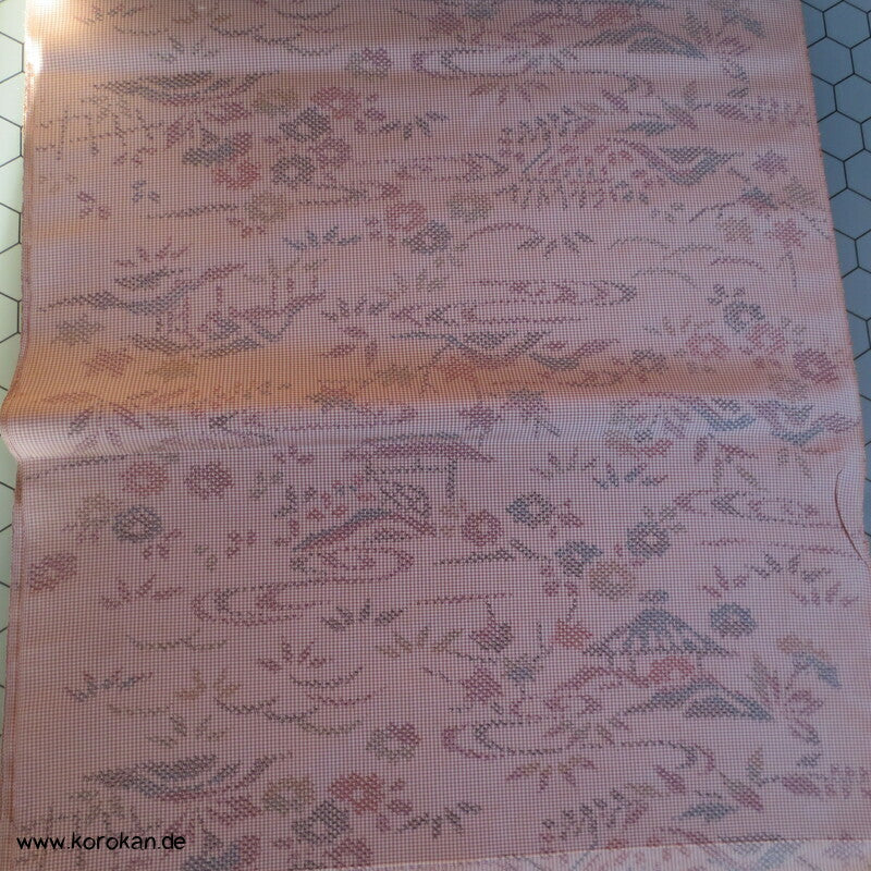 Landschaft Kasuri feine leichte Tsumugi Kimono Seide