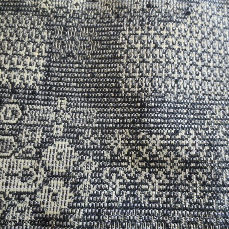 Dochugi Kimono Jacke, graubeiges Jacquard Mischgewebe