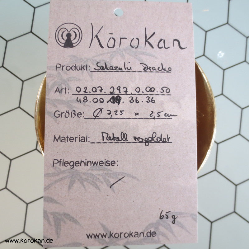 flache 24 K vergoldete Schalen - Sakazuki, Varianten