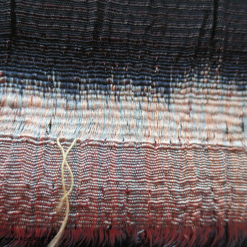 Kasuri Streifen, Ikat Technik Kimono Seidencrepe