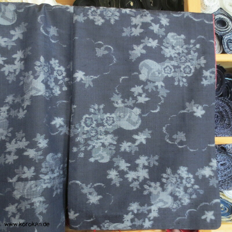 Japan fließende Muster Kasuri Tsumugi Seiden Kimono