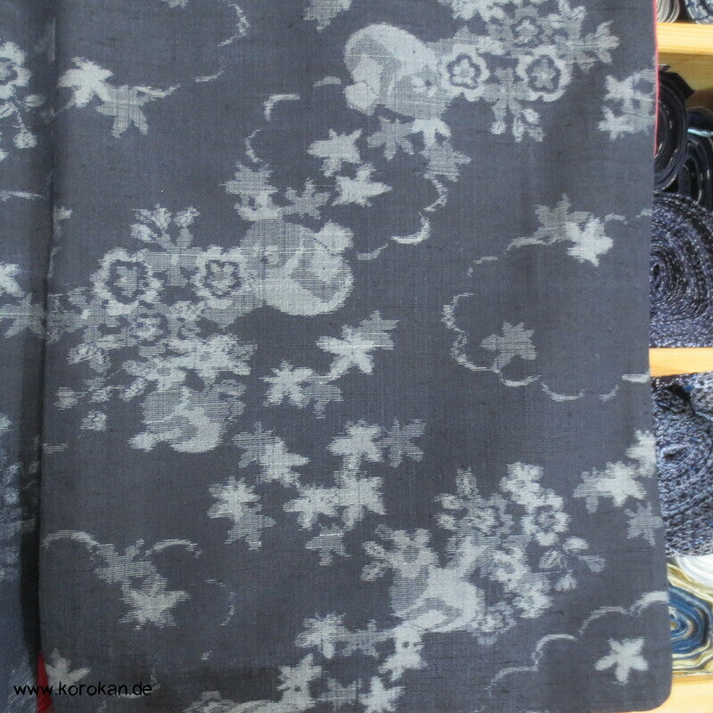 Japan fließende Muster Kasuri Tsumugi Seiden Kimono