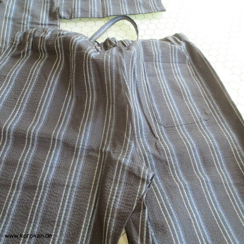 Jinbei Kimono - kurzer Pyjama Zweiteiler Shijira Baumwolle