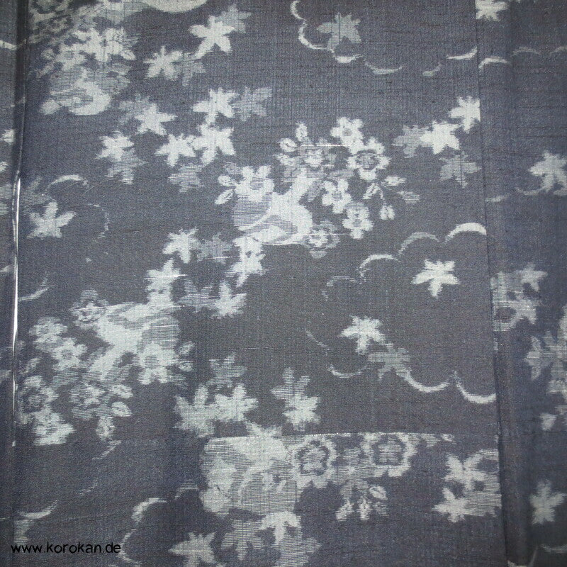 Japan fließende Muster Kasuri Tsumugi Seiden Kimono
