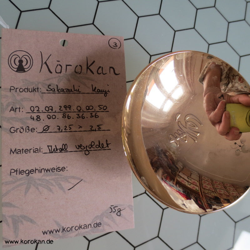 flache 24 K vergoldete Schalen - Sakazuki, Varianten