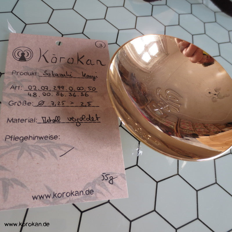 flache 24 K vergoldete Schalen - Sakazuki, Varianten