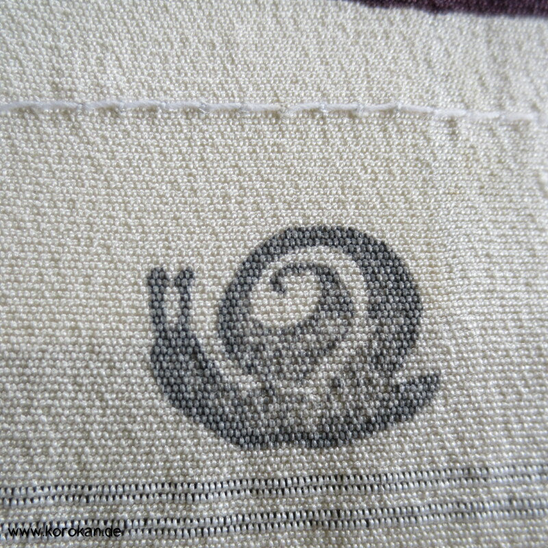kleine Punkte Kimono Chirimen Crepe Seide