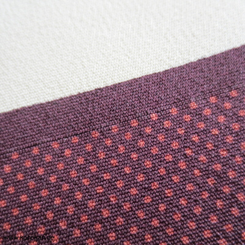 kleine Punkte Kimono Chirimen Crepe Seide