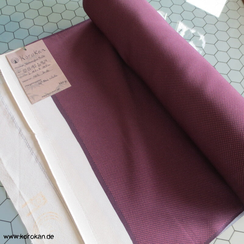 kleine Punkte Kimono Chirimen Crepe Seide
