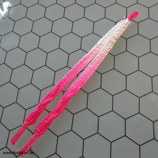 Haori Himo - Seide - pink weiß Verlauf