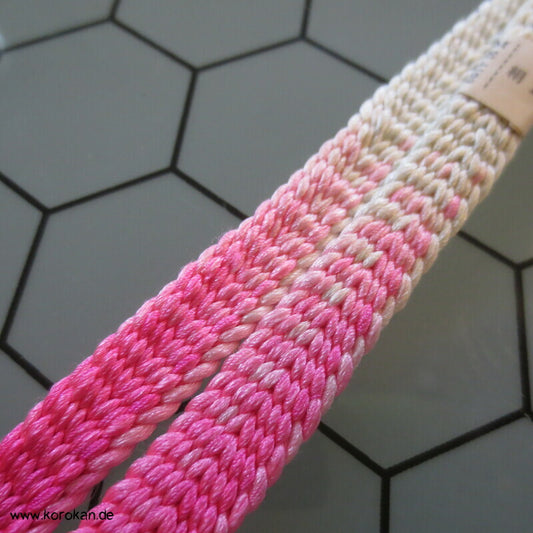 Haori Himo - Seide - pink weiß Verlauf