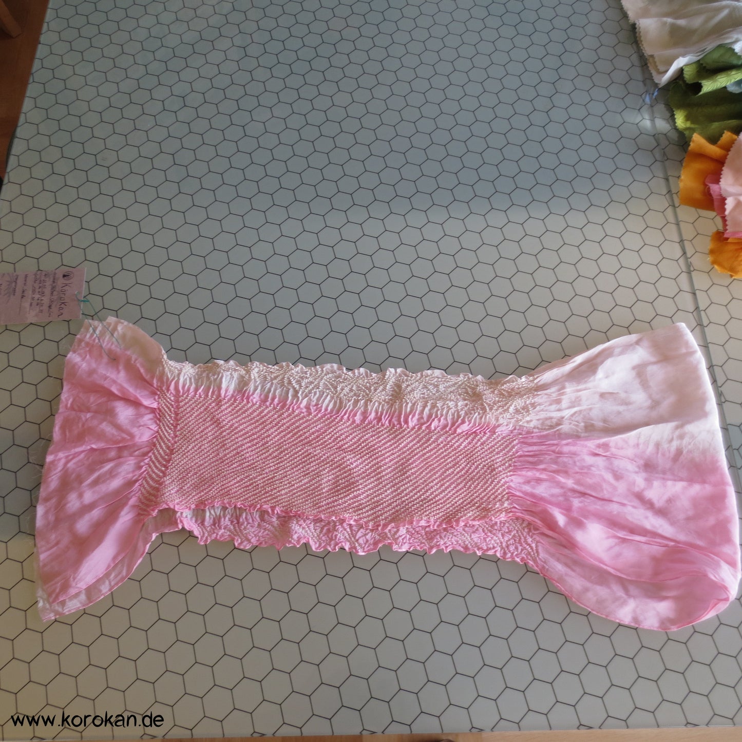 Shibori Farbverlauf diagonal Obiage