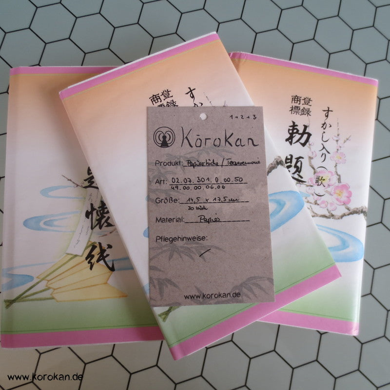japanische Papiertücher für die Teezeremonie