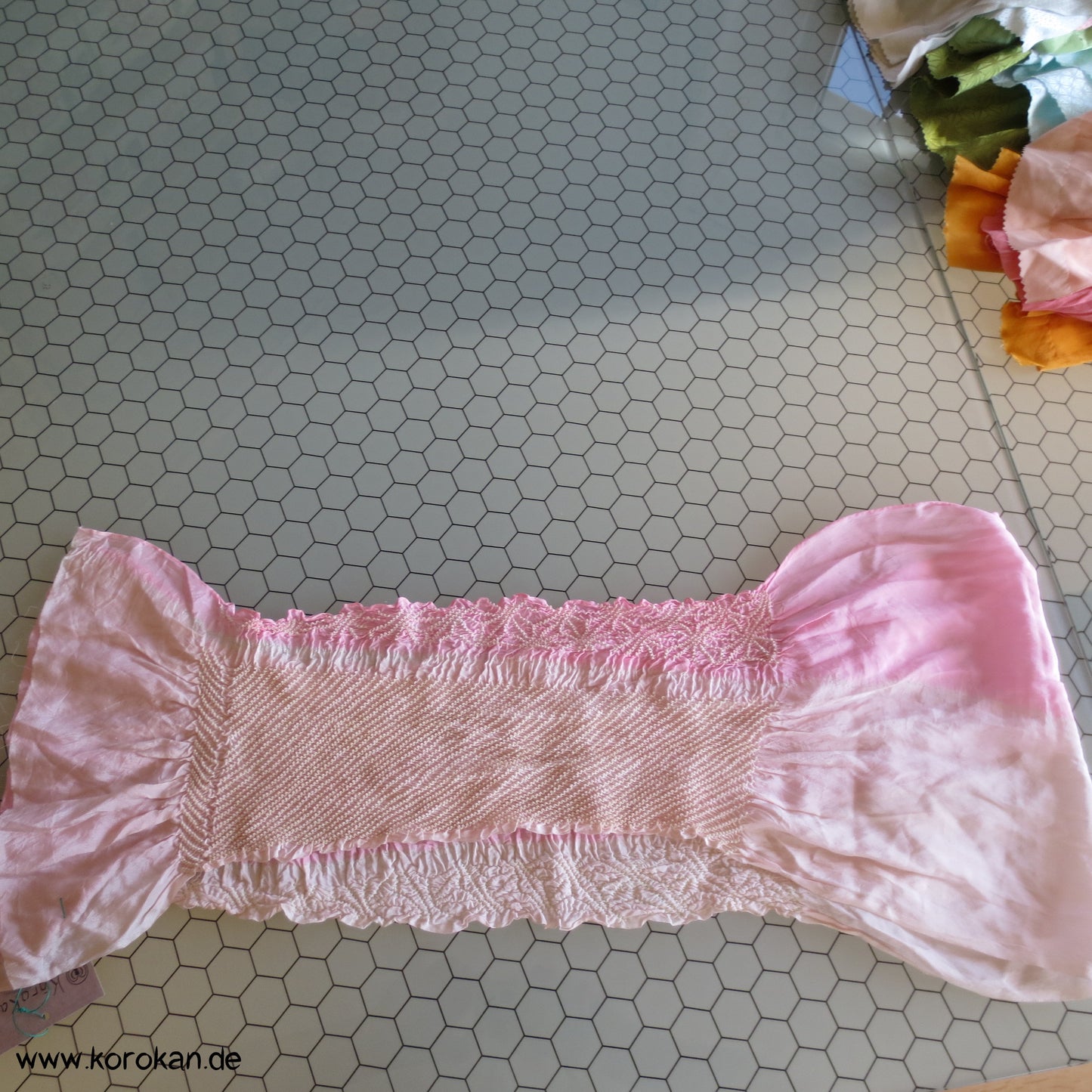 Shibori Farbverlauf diagonal Obiage