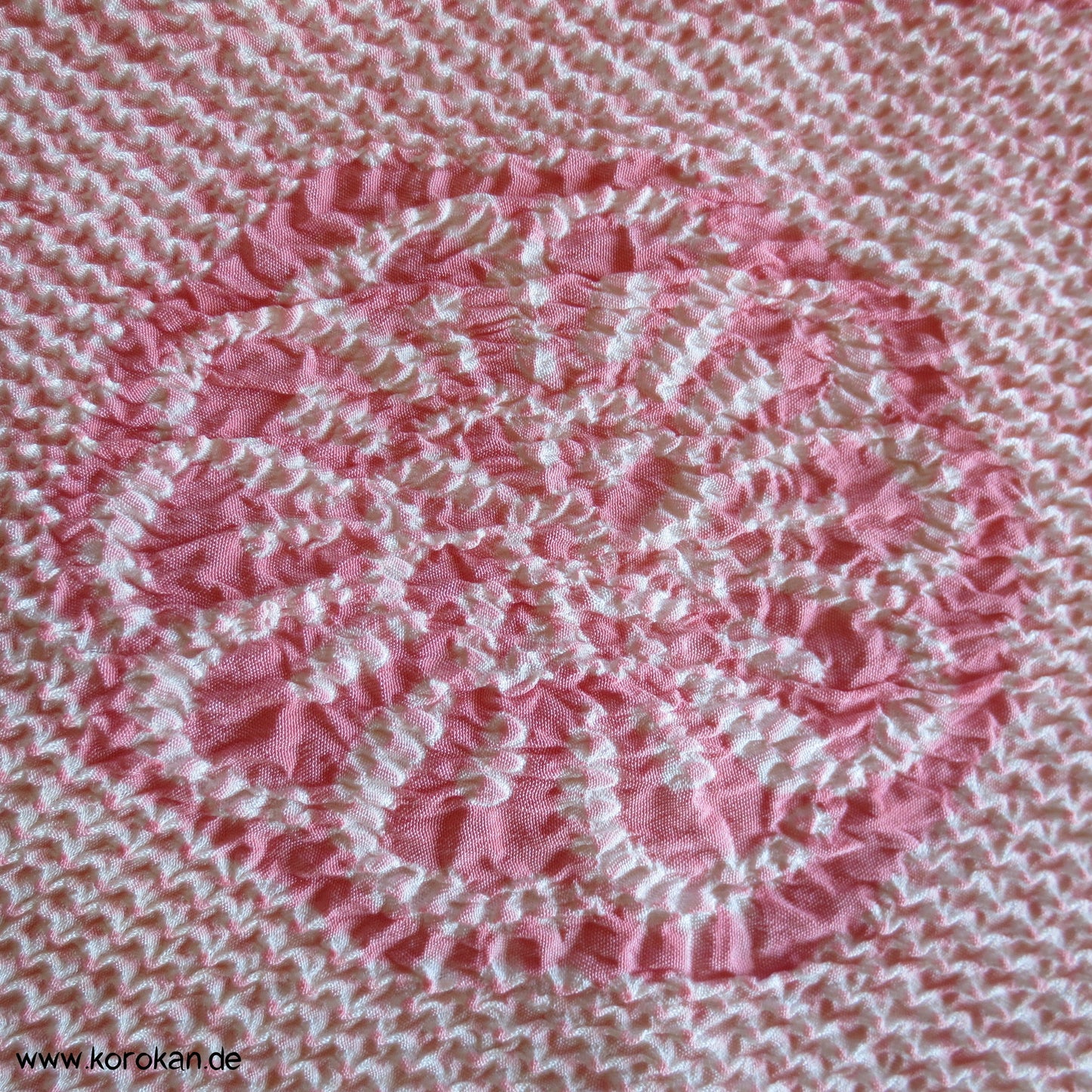 Shibori Chrysanthemen Obiage, dicker Pongé