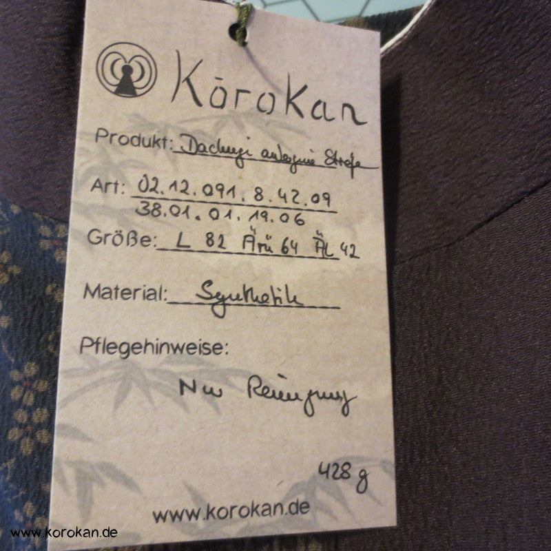 gedeckte Blumenstreifen Dochugi Kimonojacke