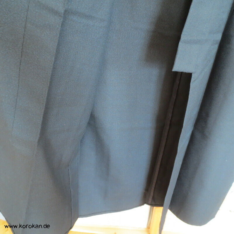 "5" blaubraunschwarze melierte Wolle Hitoe Kimono
