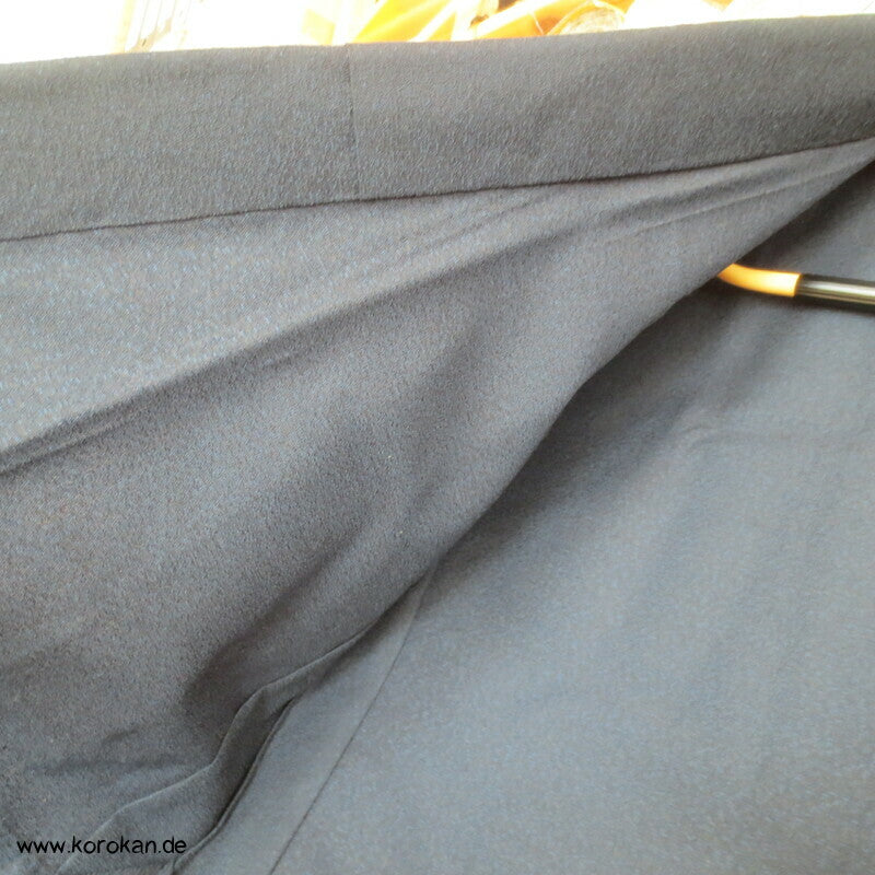 "5" blaubraunschwarze melierte Wolle Hitoe Kimono