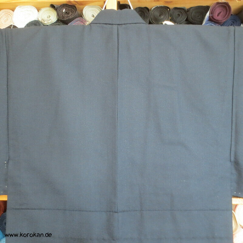 "5" blaubraunschwarze melierte Wolle Hitoe Kimono