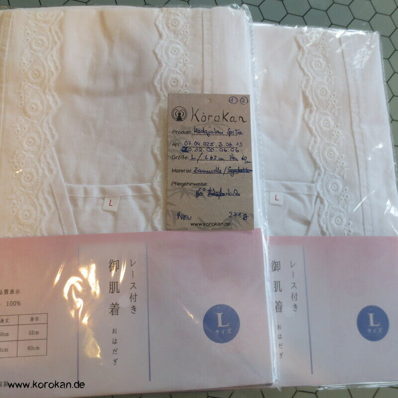 Hada Juban - Kimono Unterhemd für Frauen mit Spitze