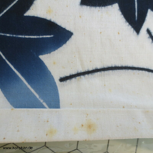Ahornblätter originalgehefteter Yukata Kimono japanischer Baumwoll Stoff