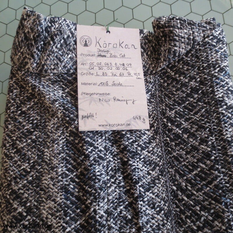 diagonal geflochtene Seide Dochugi Kimonojacke