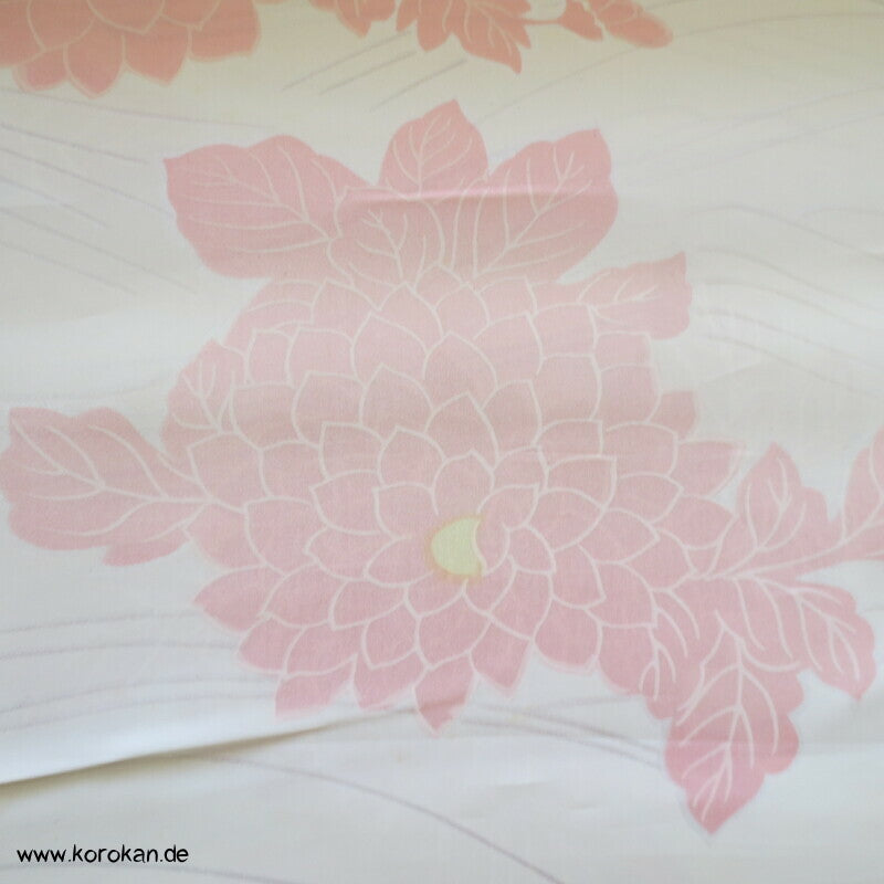 Blüten Seidentaft Haori Kimono Schulter Futter