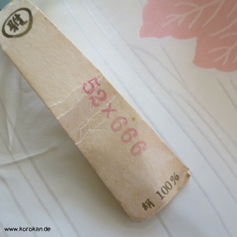 Blüten Seidentaft Haori Kimono Schulter Futter