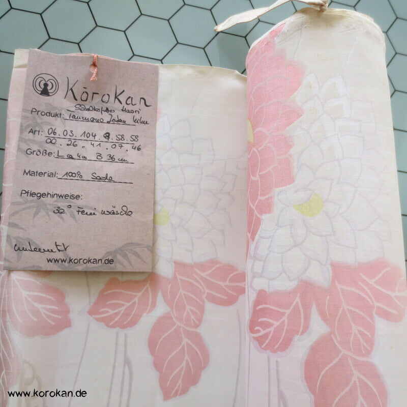 Blüten Seidentaft Haori Kimono Schulter Futter