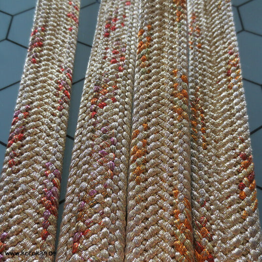 Fischschuppen Obijime, Seide / Lurex, schillernde Oberfläche